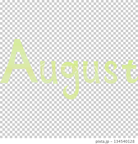 Beautiful watercolor pattern August icon image illustration 134540128