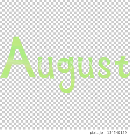 Beautiful watercolor pattern August icon image illustration 134540129