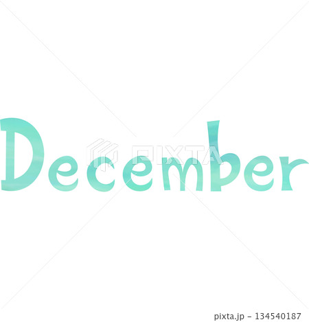 綺麗な水彩模様のDecemberのアイコンのイメージのイラスト 綺麗な水彩模様のDecemberのアイコンのイメージのイラスト 134540187
