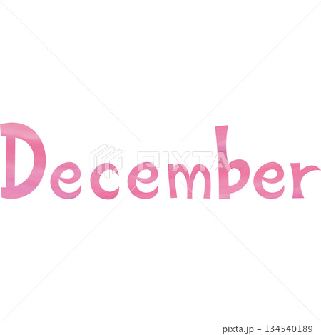 綺麗な水彩模様のDecemberのアイコンのイメージのイラスト 134540189