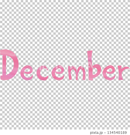 綺麗な水彩模様のDecemberのアイコンのイメージのイラスト 134540189