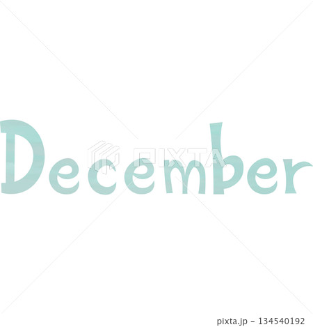 綺麗な水彩模様のDecemberのアイコンのイメージのイラスト 綺麗な水彩模様のDecemberのアイコンのイメージのイラスト 134540192