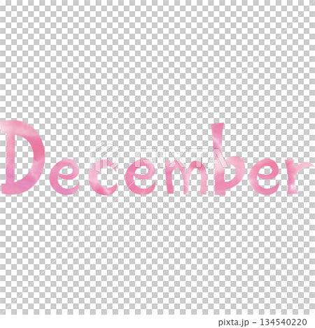 綺麗な水彩模様のDecemberのアイコンのイメージのイラスト 134540220