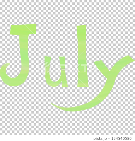 Beautiful watercolor pattern July icon image illustration 134540580