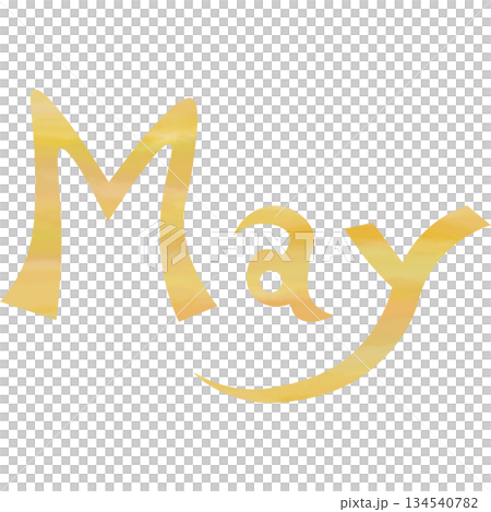 Beautiful watercolor pattern of May icon image illustration 134540782