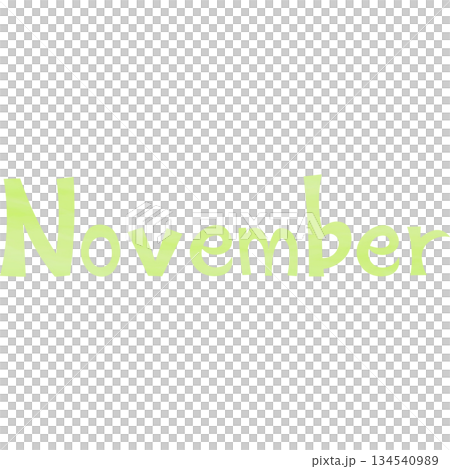 Beautiful watercolor November icon image illustration 134540989