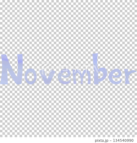 Beautiful watercolor November icon image illustration 134540990