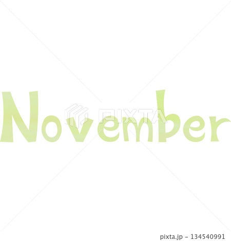 綺麗な水彩模様のNovemberのアイコンのイメージのイラスト 綺麗な水彩模様のNovemberのアイコンのイメージのイラスト 134540991