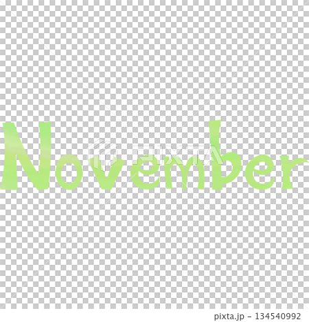 綺麗な水彩模様のNovemberのアイコンのイメージのイラスト 綺麗な水彩模様のNovemberのアイコンのイメージのイラスト 134540992