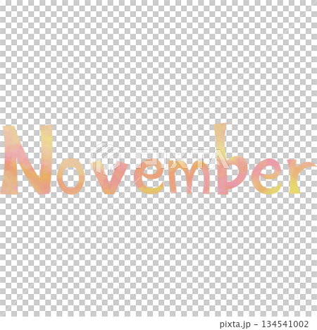 Beautiful watercolor November icon image illustration Beautiful watercolor November icon image illustration 134541002