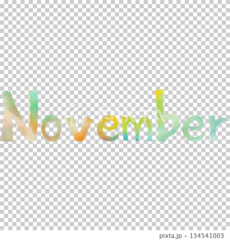 Beautiful watercolor November icon image illustration Beautiful watercolor November icon image illustration 134541003