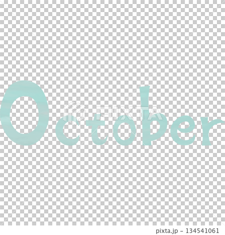 Beautiful watercolor October icon image illustration 134541061