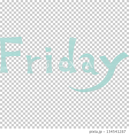 綺麗な水彩模様のFridayのアイコンのイメージのイラスト 綺麗な水彩模様のFridayのアイコンのイメージのイラスト 134541287
