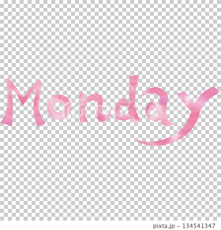 綺麗な水彩模様のMondayのアイコンのイメージのイラスト 綺麗な水彩模様のMondayのアイコンのイメージのイラスト 134541347