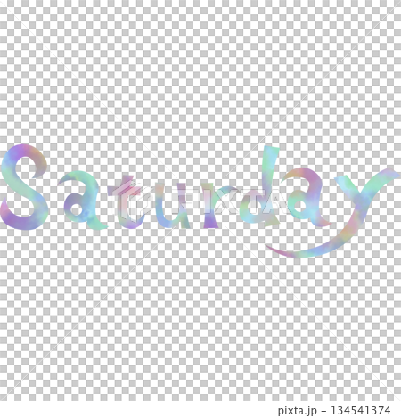 美麗的水彩星期六圖示圖像插圖 134541374