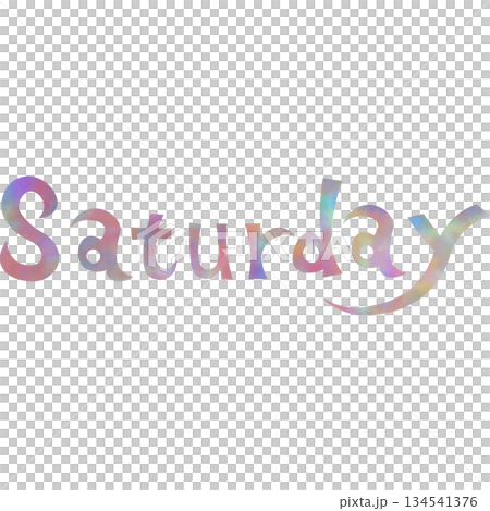 美麗的水彩星期六圖示圖像插圖 134541376