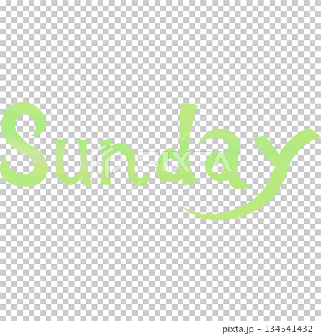 綺麗な水彩模様のSundayのアイコンのイメージのイラスト 綺麗な水彩模様のSundayのアイコンのイメージのイラスト 134541432
