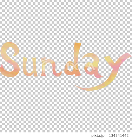 Beautiful watercolor pattern Sunday icon image illustration Beautiful watercolor pattern Sunday icon image illustration 134541442