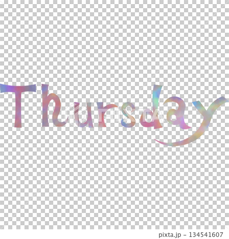 綺麗な水彩模様のThursdayのアイコンのイメージのイラスト 綺麗な水彩模様のThursdayのアイコンのイメージのイラスト 134541607