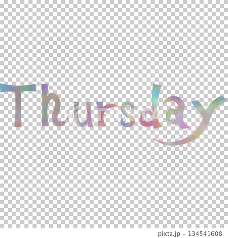 Beautiful watercolor Thursday icon image illustration Beautiful watercolor Thursday icon image illustration 134541608