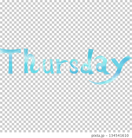 Beautiful watercolor Thursday icon image illustration Beautiful watercolor Thursday icon image illustration 134541610