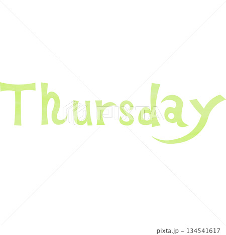 綺麗な水彩模様のThursdayのアイコンのイメージのイラスト 綺麗な水彩模様のThursdayのアイコンのイメージのイラスト 134541617