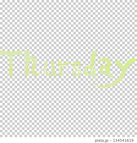 綺麗な水彩模様のThursdayのアイコンのイメージのイラスト 綺麗な水彩模様のThursdayのアイコンのイメージのイラスト 134541619