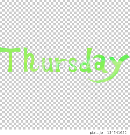 Beautiful watercolor Thursday icon image illustration Beautiful watercolor Thursday icon image illustration 134541622