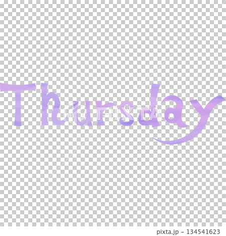 Beautiful watercolor Thursday icon image illustration Beautiful watercolor Thursday icon image illustration 134541623