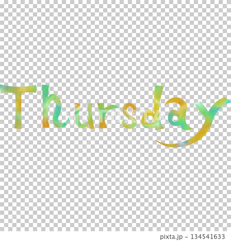 Beautiful watercolor Thursday icon image illustration Beautiful watercolor Thursday icon image illustration 134541633