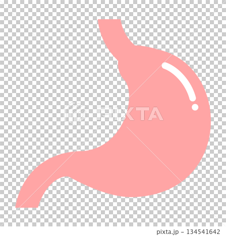 Simple stomach illustration organ health care vector Simple stomach illustration organ health care vector 134541642