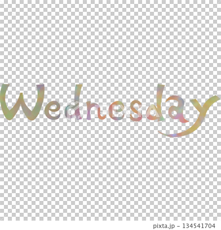 Beautiful watercolor Wednesday icon image illustration Beautiful watercolor Wednesday icon image illustration 134541704