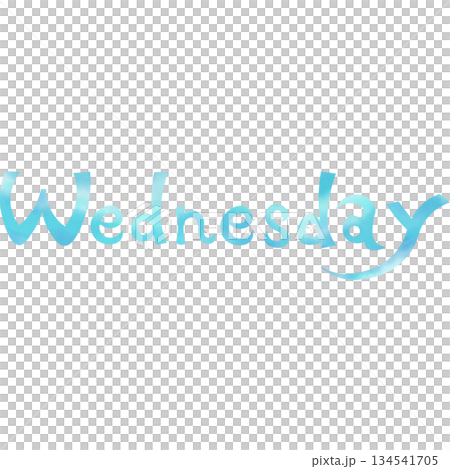 Beautiful watercolor Wednesday icon image illustration Beautiful watercolor Wednesday icon image illustration 134541705
