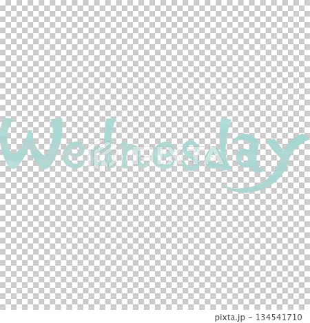 Beautiful watercolor Wednesday icon image illustration Beautiful watercolor Wednesday icon image illustration 134541710
