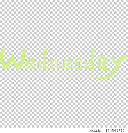 Beautiful watercolor Wednesday icon image illustration 134541712