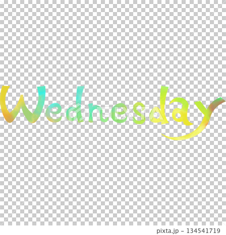 Beautiful watercolor Wednesday icon image illustration Beautiful watercolor Wednesday icon image illustration 134541719
