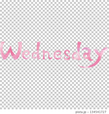 Beautiful watercolor Wednesday icon image illustration Beautiful watercolor Wednesday icon image illustration 134541727