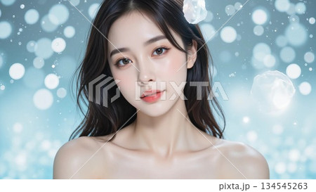 女性, 若い,ポートレート, ビューティー,美容, 美人,美肌, 134545263