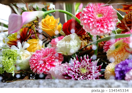 福岡県糸島市　花手水 134545334