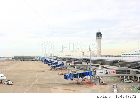 愛知県常滑市、中部国際空港の風景 愛知県常滑市、中部国際空港の風景 134545572