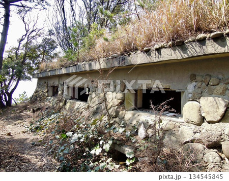 和歌山県友ヶ島の戦跡と旧日本軍要塞跡と砲台跡 134545845