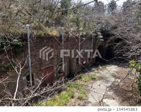 和歌山県友ヶ島の戦跡と旧日本軍要塞跡と砲台跡 134545863