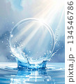 瑞々しい水の輪 134546786