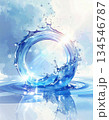 瑞々しい水の輪 134546787