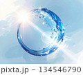 瑞々しい水の輪 134546790