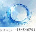 瑞々しい水の輪 134546791