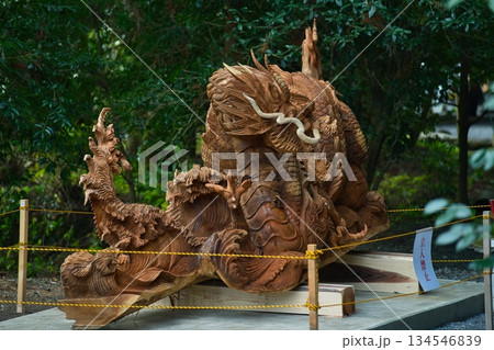 東霧島神社 木彫りの龍 東霧島神社 木彫りの龍 134546839