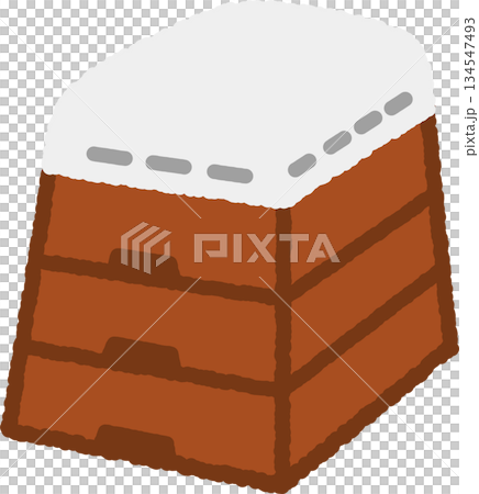 Hand-drawn single icon illustration: vaulting box 134547493