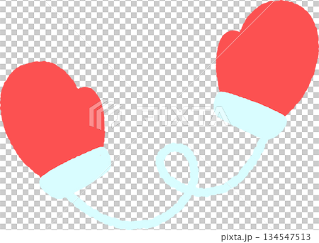 Hand-drawn single icon illustration: gloves Hand-drawn single icon illustration: gloves 134547513