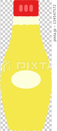 Hand-drawn single icon illustration container mayonnaise 134547572